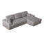 Canapé en velours côtelé modulaire de 114,5 pi, canapé réversible à siège inclinable, canapé 2 en 1 avec fauteuil inclinable et canapé en forme de L avec trois coussins décoratifs et deux coussins décoratifs-500536000