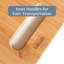 Ensemble de 3 planches à découper en bambou - Planches de cuisine réversibles pour couper, fromage et servir | Planches à découper en bois durables et écologiques