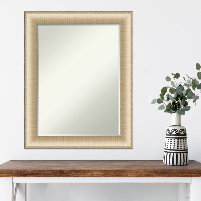 Jonnie Wall Mirror, 29" x 23", Brushed Champagne