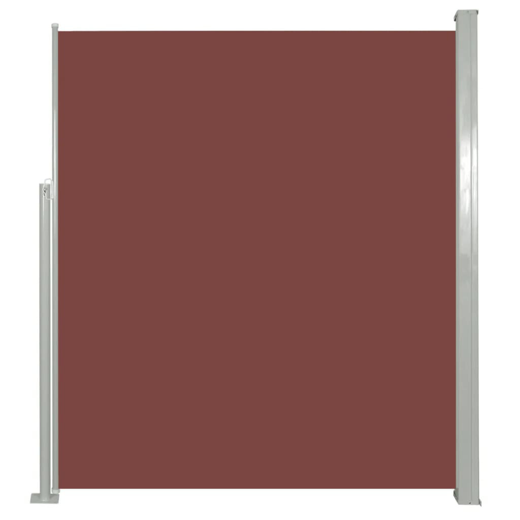 Vidaxl Patio Retractable Side Awning 160X300cm Brown Privacy Screen Blind - Image 3