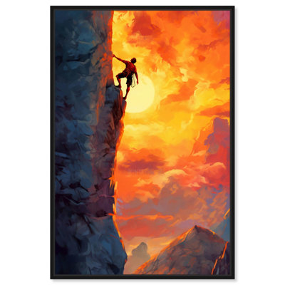 «Mountain Climber Canvas Mancave» par Art Remedy