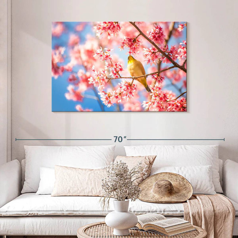 Brampt Osaka Spring Flowers And Bird