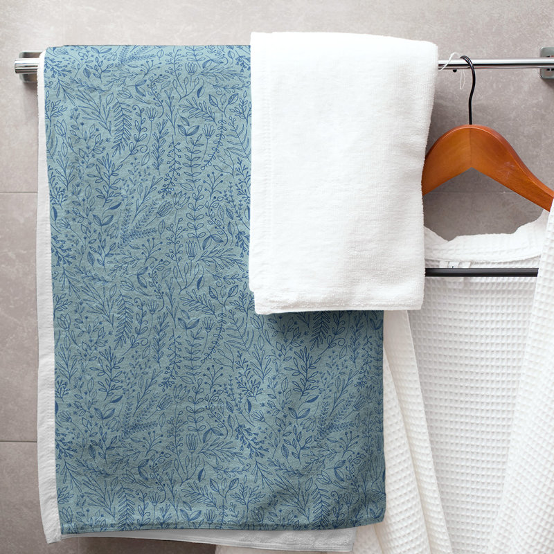 Katelyn Elizabeth Cotton Blend Bath Towel, Sky Blue