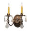 Crystal 2 - Light Candle Wall Light