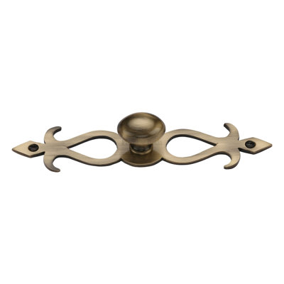 Heritage Brass Heritage Cabinet Knob Oval/Backplate Design 32mm