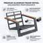 Ensemble de chaises de patio en aluminium-177011670