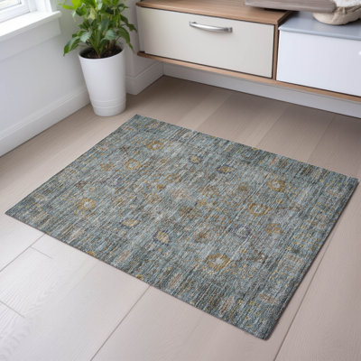Premium Machine Washable Wayne AMF1106 Global Rug