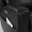Fauteuil inclinable en cuir triple avec zéro gravité et soutien lombaire-437587318