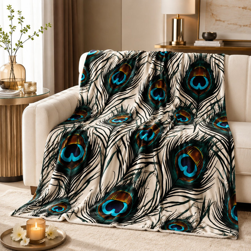 Jeté douillet en flanelle Cozy, L 80 po x l 60 po