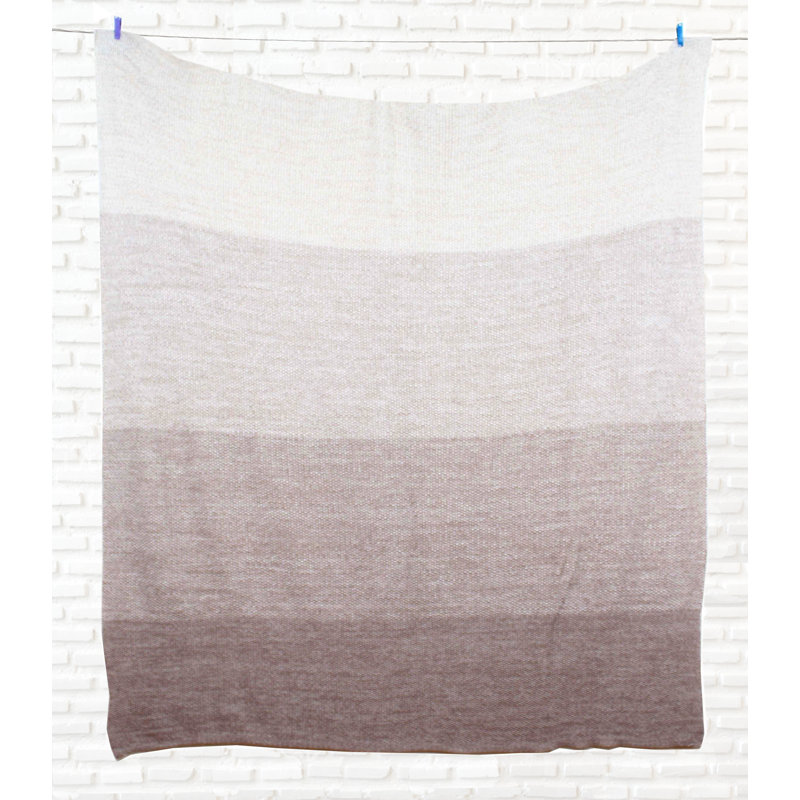 Jeté en coton doux , Naturel