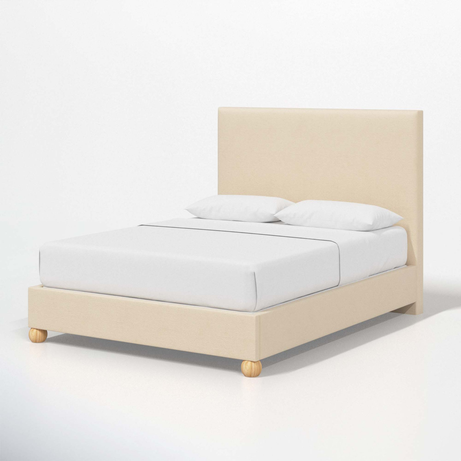 Benita Upholstered Bed, Queen, Classic Pearl Performance Velvet