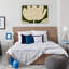 Art mural botanique moderne sur toile vert