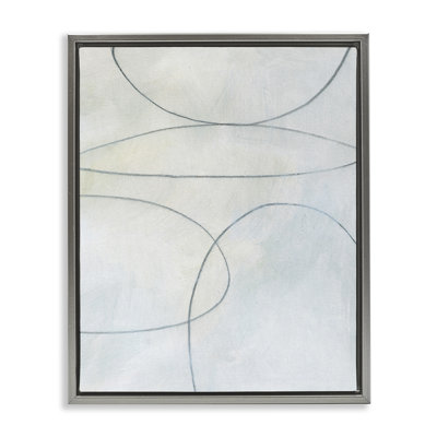 «Oblong Shapes Doodle Floater», art mural sur toile par Victoria Barnes