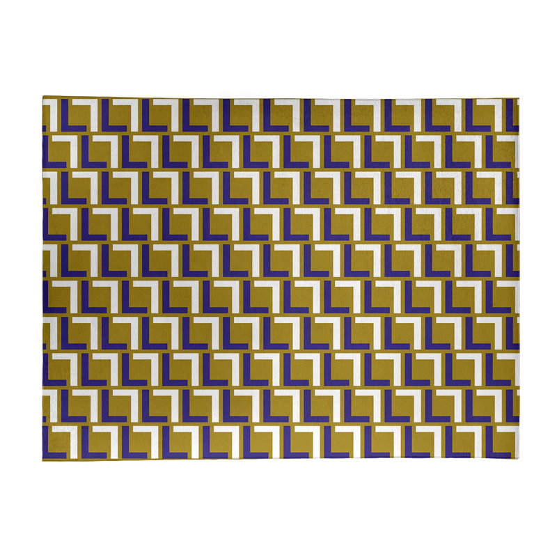 Geometric Indoor Rug, Rectangle 8' x 10'