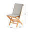 Chaise de salle à manger d'extérieur en bois de teck Adker