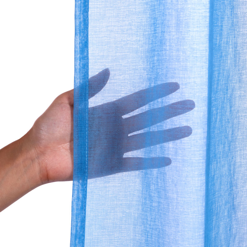 Paire de rideaux transparents avec passe-tringle Walton, Glacier, L 52 po x L 96 po