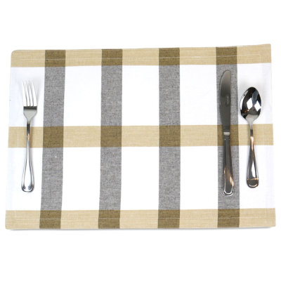 Stahlman Cotton Plaid Rectangle Placemat