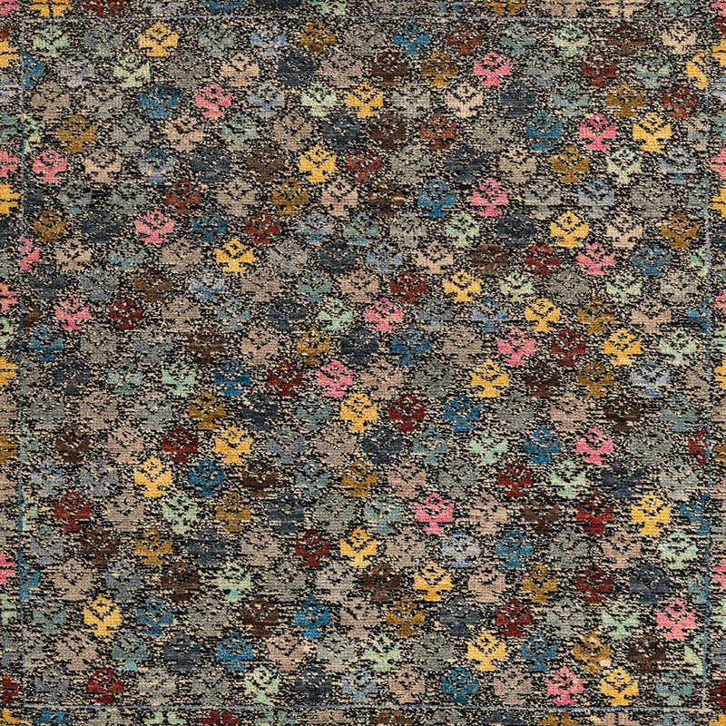 Abstract Indoor Rug, Square 5'