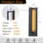 H15" Modern Motion Sensor Outdoor Wall Light 23w Integrated Led Wall Sconce Matte Black Iron Exterior Light Fixture For Porch Garage Patio