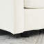 2 meubles de salon - chenille blanche confortable