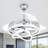 Orren Ellis 42" DIY Shade Retractable Ceiling Fan with LED Lights and Remote-304772254