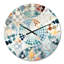 Horloge murale géométrique bleue et jaune-101235623