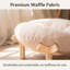 Lit pour chat surélevé en bois avec coussin en forme de cœur, 14,96 po x 5,91 po x 12,99 po, supportant les petits et moyens chats jusqu'à 20 lb, canapé-lit surélevé pour animal de compagnie, tapis en coton doux lavable pour chaton d'intérieur