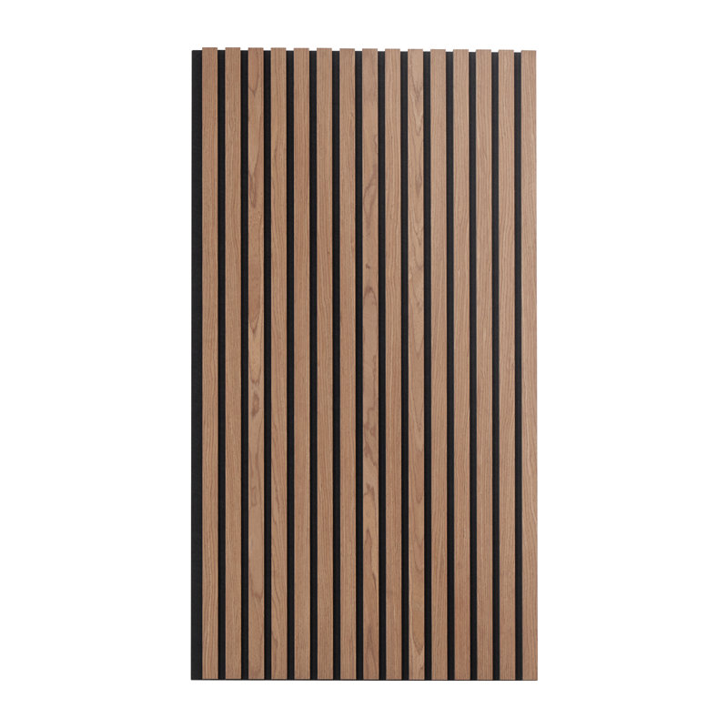 Panneaux de bois à lattes en bois pour décoration murale moderne, H 0,83 po x l 47,24 po x P 23,62 po, Noyer