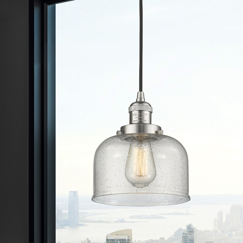 Estefan 1 - Light Single Pendant, Brushed Satin Nickel