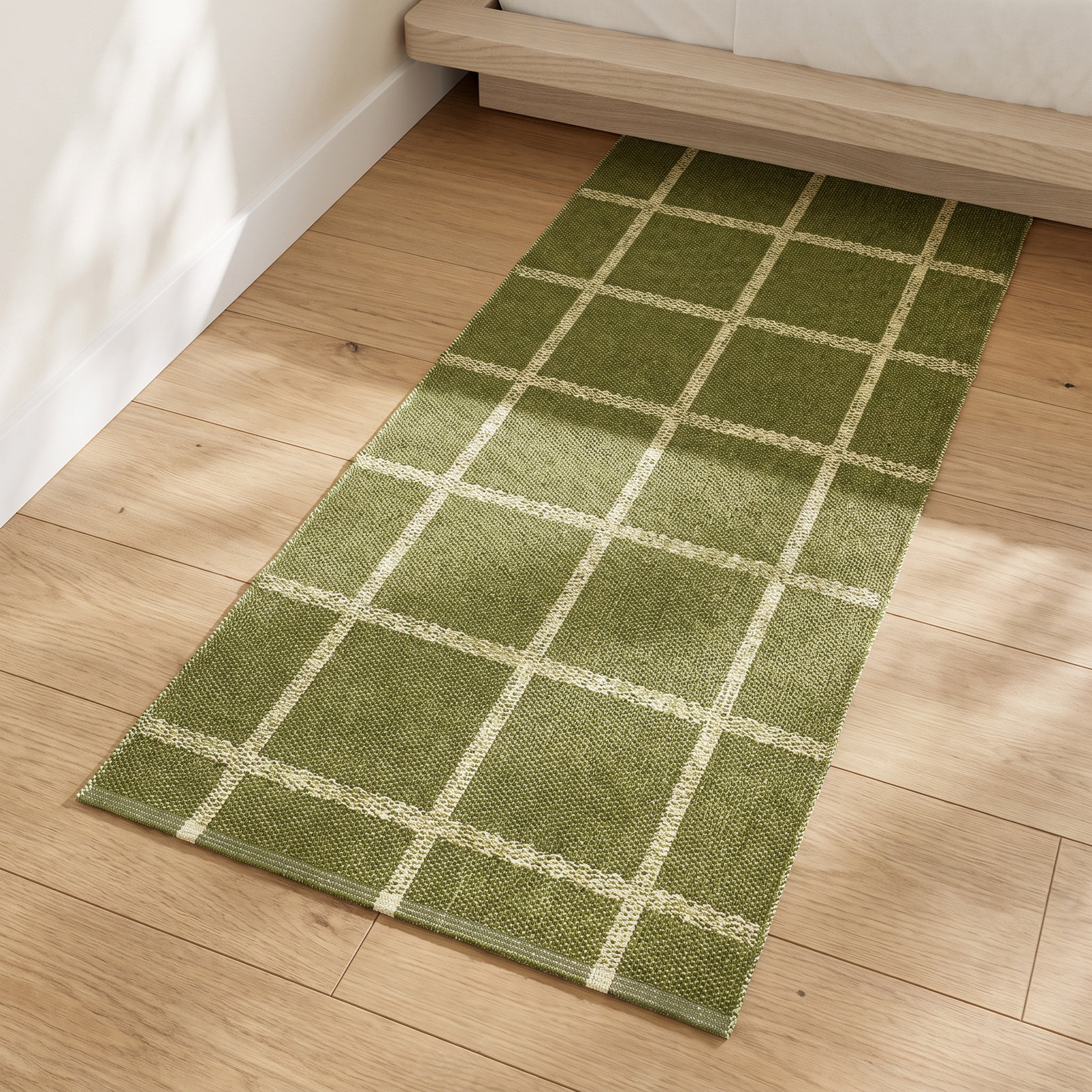 Hand-Woven Geometric Rug