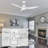 52 Inch 3 Blades DC Motor Smart Ceiling Fan with Remote and Light Kit.-1212126069