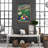 Colorful Billiard Balls On Green And Blue Background - Rack It And Crack It - 1 Piece Rectangle Graphic Art Print On Wrapped Canvas-505345161