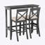 Superbe ensemble de table à manger 3 pièces pour des espaces de salle à manger harmonieux, idéal pour les rassemblements décontractés et formels-2135459879-2135459881