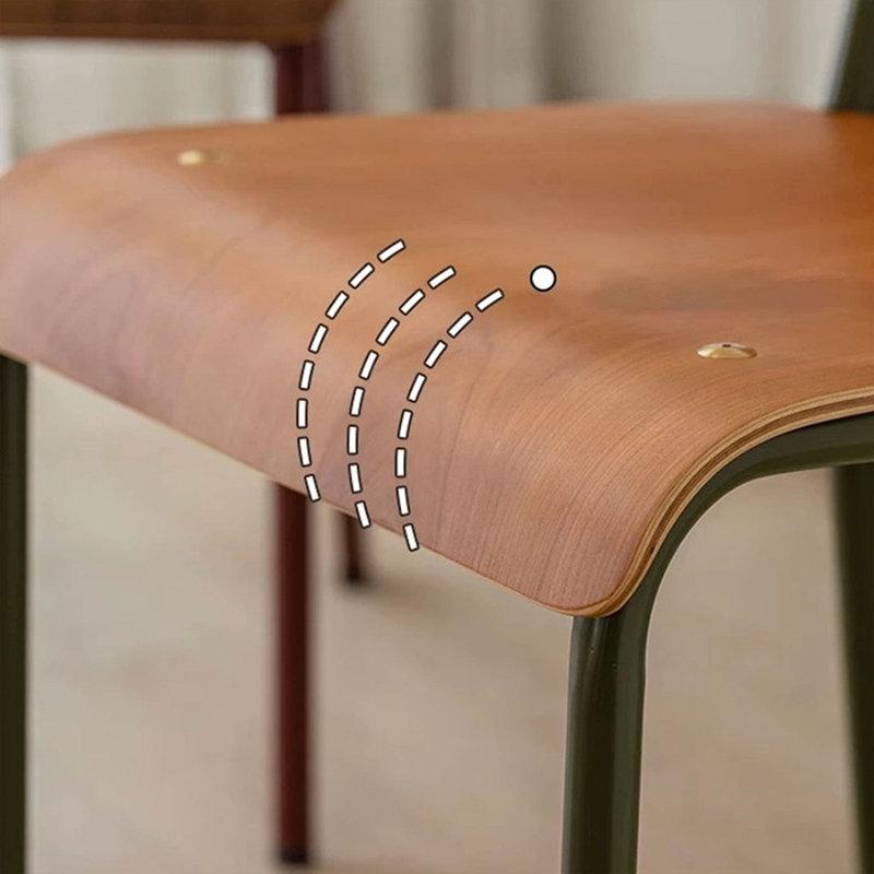Chaise d'appoint à dossier brun uni (ensemble de 2), Brun