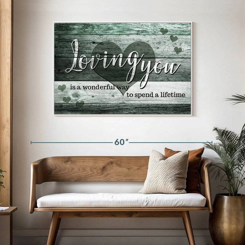 Citation de mariage «I Love You» II, Cadre flottant blanc, 46 po x 31 po