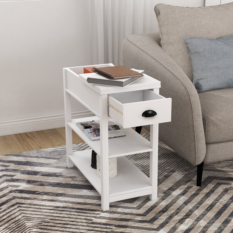 Table étroite avec tiroirs et cloison inférieure