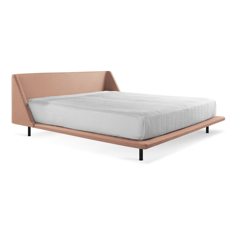 Nook Upholstered Bed, King, Edwards Navy Crossweave