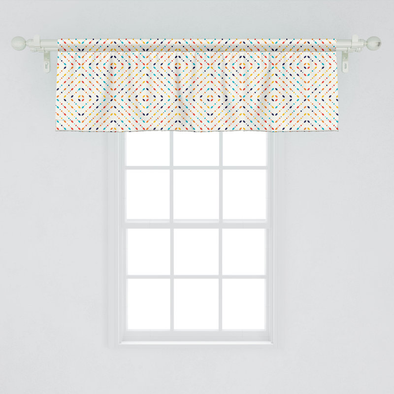 Multicolore cantonnière Ambesonne, L 54 po x L 18 po