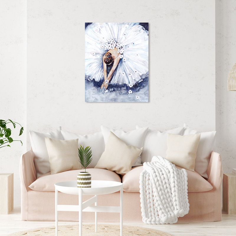 " Doll Memories - Ballerina " Painting Print, Wrapped Canvas, 24" H x 20" W 