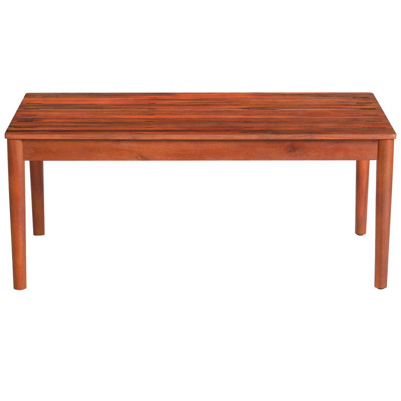 Rustic Wood Outdoor Coffee Table, Color, 36.36" Wide, 21.04" Deep, 14.79" Tall Table In Style, Construction, X 14.79", Streamlined Feature