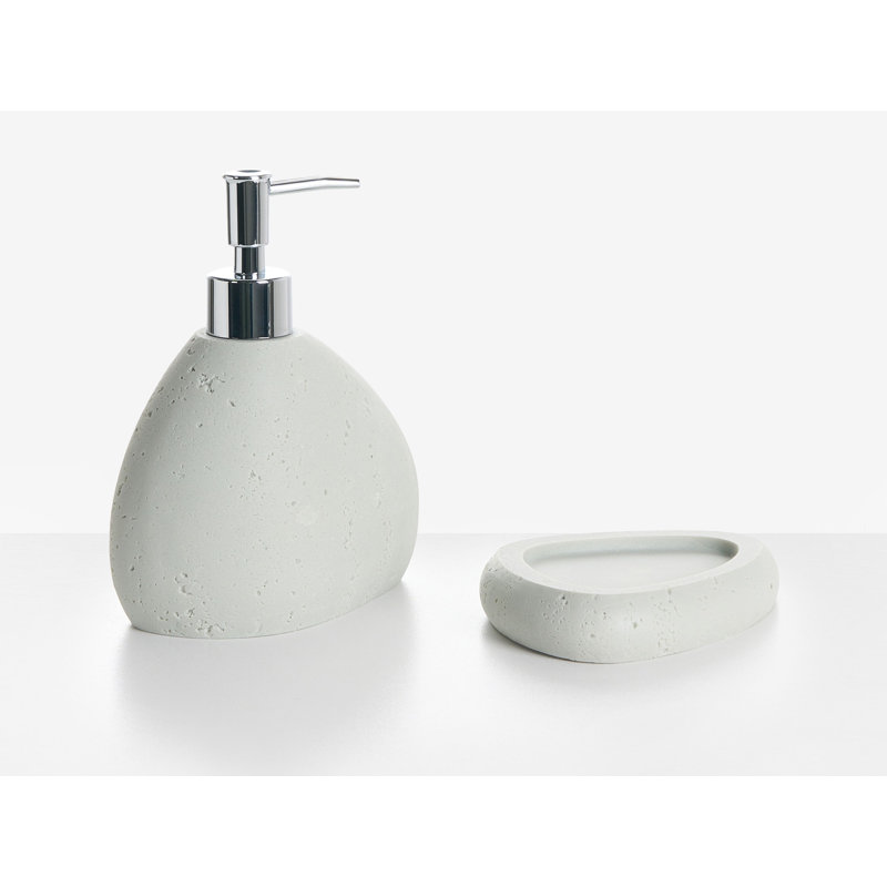 Bathroom Accessory Set, Light Grey