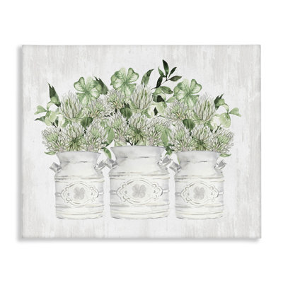 «Rustic Shamrock Bouquets» par impression sur toile tendue et doublée