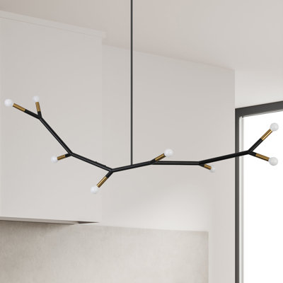 Lustre linéaire à 8 lumières Raela