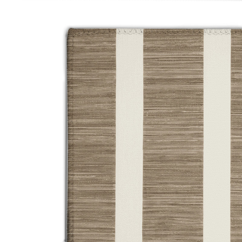 Tapis intérieur / extérieur gris HorizontalStripes, Rectangulaire 2 pi x 3 pi