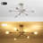 Eiren 6-Light 27.56'' Dimmable Sputnik Chandelier Modern Linear Semi Flush Mount Ceiling Light-53707401