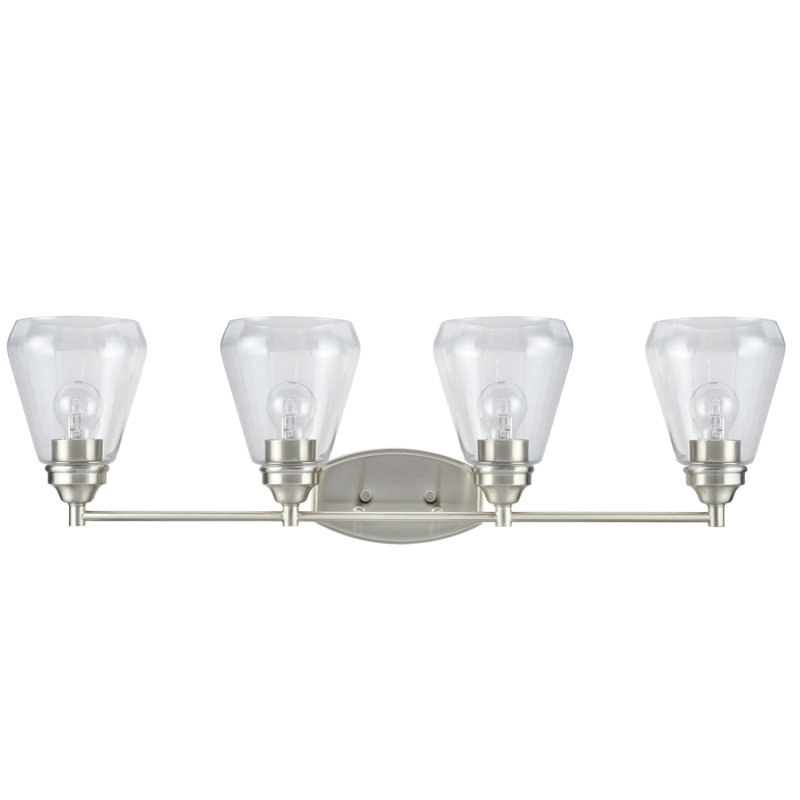 Wyble 4 - Light Dimmable Vanity Light, Satin Nickel