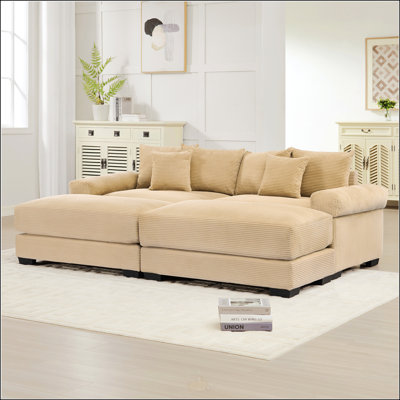 92"  Oversized Cloud Modular Sectional Couch