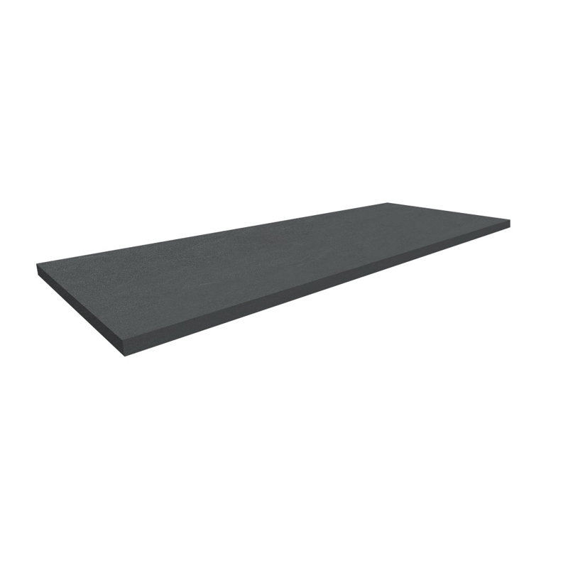 Plan de travail stratifié noir Stonefull, H 1,125 po x l 25 po x P 73 po