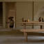 Table de salle à manger rectangulaire en bois massif brun-2032074278-2032074276