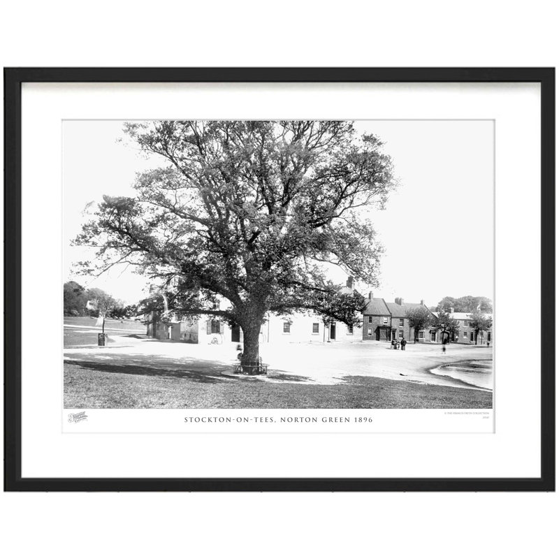 Stockton On Tees, Norton Green 1896 - Single Picture Frame Print, 45cm H x 60cm W x 2.3cm D